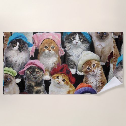 Cat Lovers Beach Towel