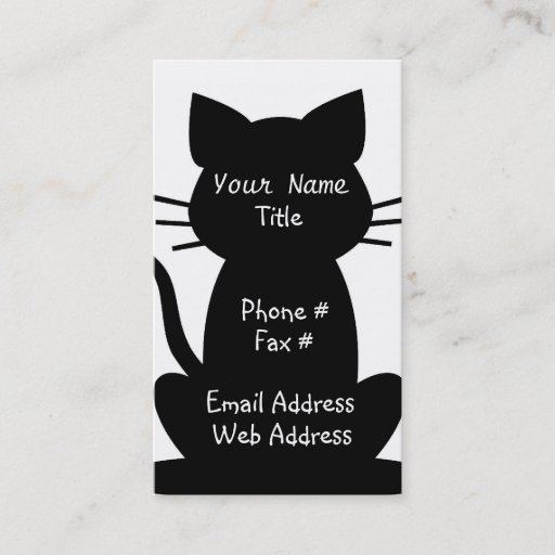 Customizable Cat Lovers business Card