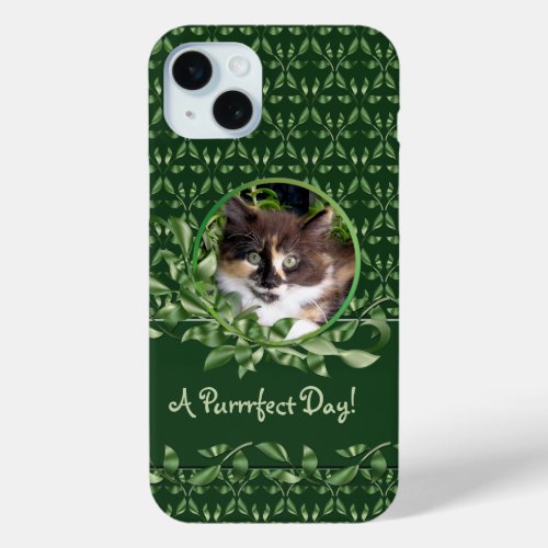 Cat Lovers Calico Kitten iPhone 15 Plus Case