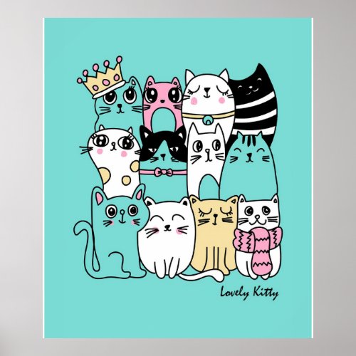 Cat Lovers  Cat Lovely Gift For Cat Owners Poster
