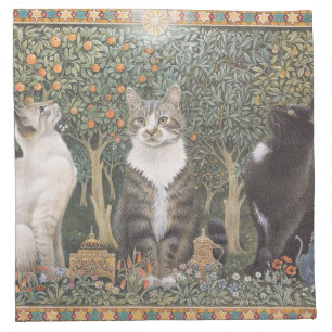 CAT LOVERS CHRISTMAS NAPKIN