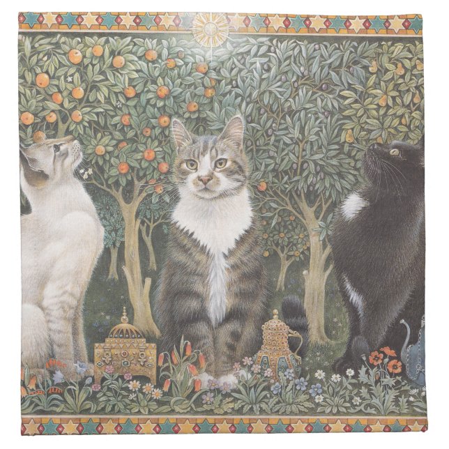 CAT LOVERS CHRISTMAS NAPKIN (Front)