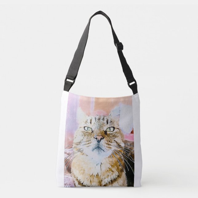 Cat Lover's  Crossbody Bag (Front)