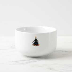 Cat Lovers Cute and Funny Holiday Tree Christmas 2 Soup Mug