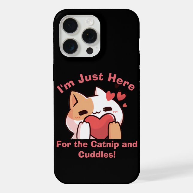 Cat Lover's Delight - Catnip & Cuddles iPhone Case (Back)