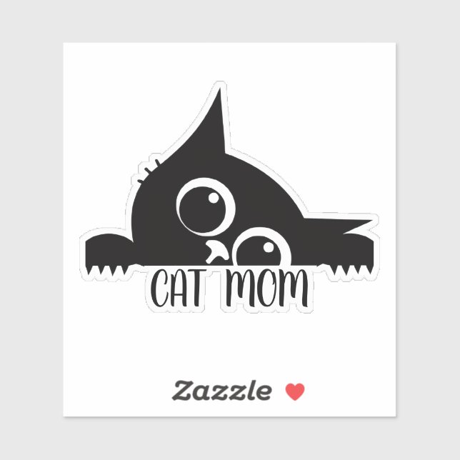 Cat lovers design sticker (Sheet)