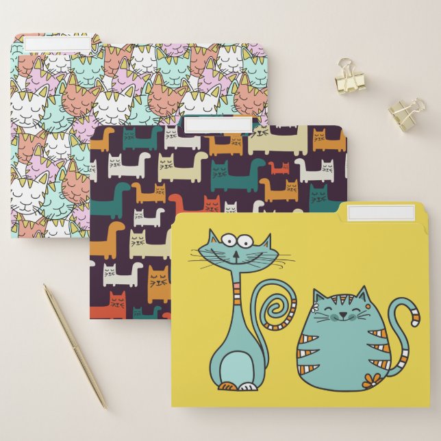 Cat Lover's file folder set (Set)