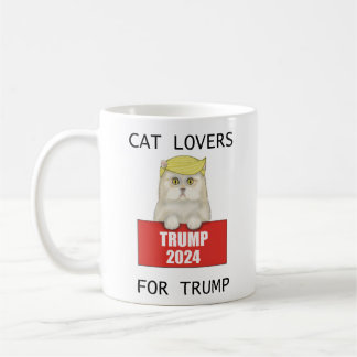 Cat Lovers for Trump Coffee Mug