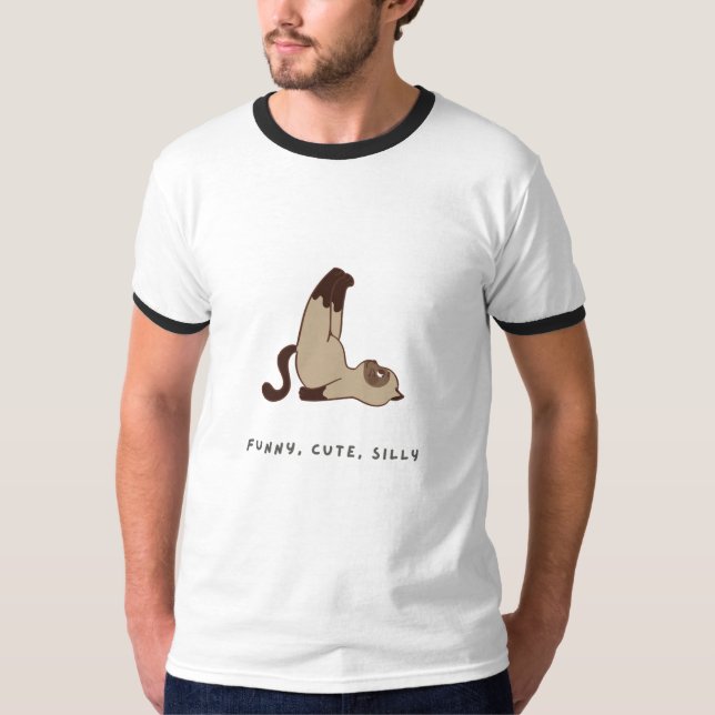 Cat Lovers Funny & Cute T-Shirt (Front)