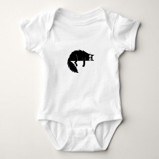 Cat lovers gift baby outfit baby bodysuit (Front)