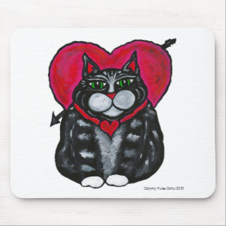 Cat lover's Gifts Fat Cat Valentine Mousepad