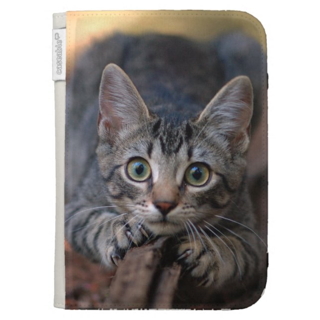 Cat Lover's Kindle Folio Case (Front)