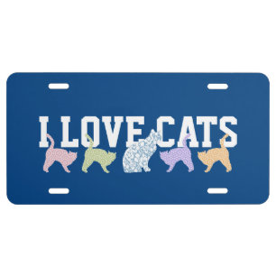 Cat Lover's License Plate