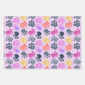Cat Lovers Pattern Birthday Wrapping Paper Sheets | Zazzle