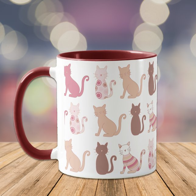Cat Lovers Pattern Mug (Creator Uploaded)
