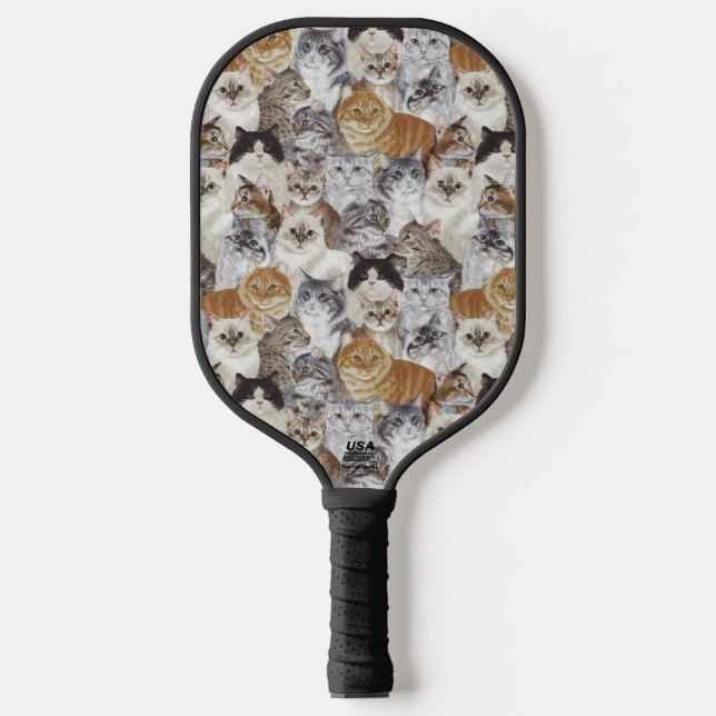 Cat Lovers Pickleball Paddle (Front)
