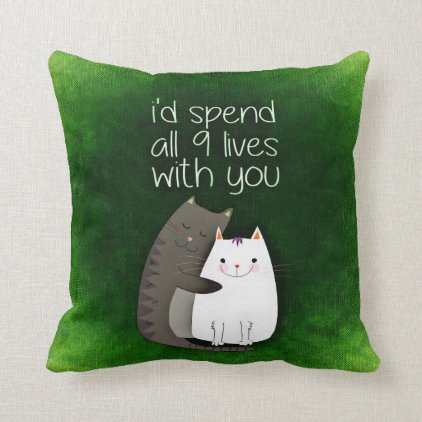 cat lovers pillow