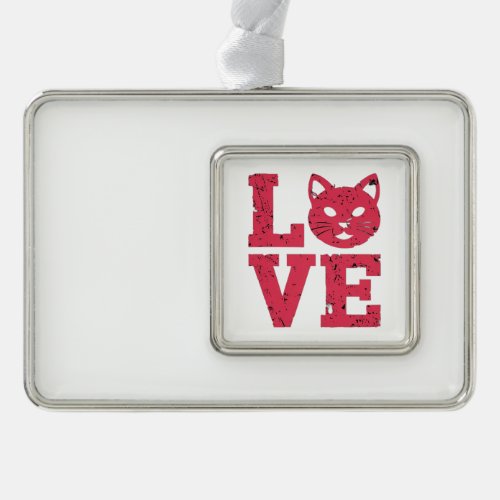 Cat Lovers Purr_fectly Bold Edgy Grunge Design Christmas Ornament