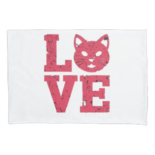 Cat Lovers: Purr-fectly Bold, Edgy, Grunge Design Pillow Case
