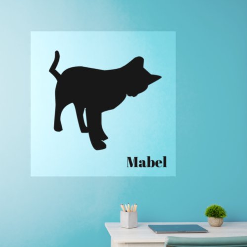 Cat Lovers Silhouette  Wall Decal