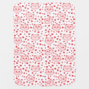 Cat lovers so cute baby blanket