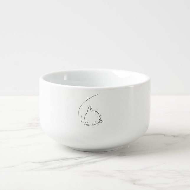 Cat lovers soup ball mug (Front)