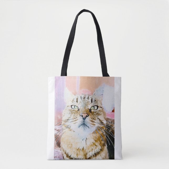 Cat Lover's Tote Bag (Front)