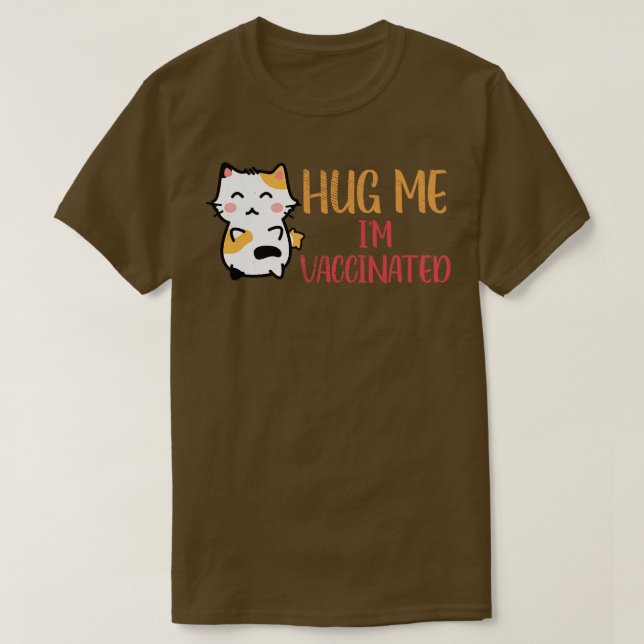 Cat Lovers Vaccinated Cute Animal SelfCare    T-Shirt (Design Front)