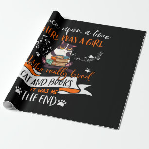 Cat Lovers Who Really Loved Cat & Books Lovers Wrapping Paper