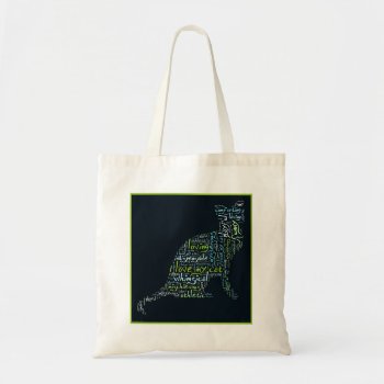 Cat Lovers' Word Cloud Tote by Angharad13 at Zazzle