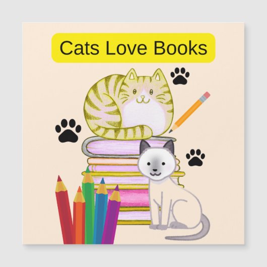 Cat Loves Books