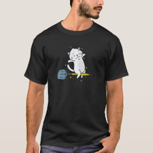 Cat loves Darts Sport Hobby Pet T-Shirt