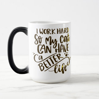 Cat loving color morph mug