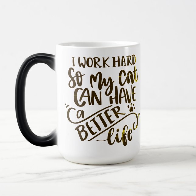 Cat loving color morph mug  (Left)