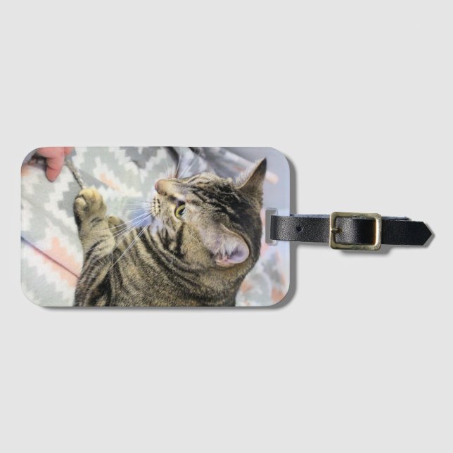 Cat  luggage tag (Front Horizontal)