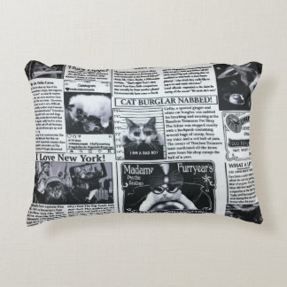 Cat Magazine Accent Pillow