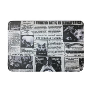 Cat Magazine Bath Mat