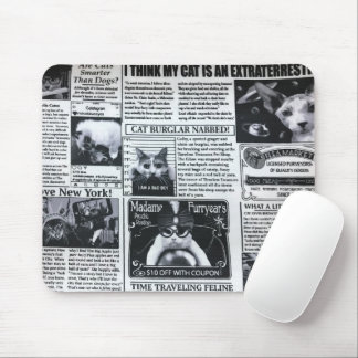 Cat Magazine Mouse Pad