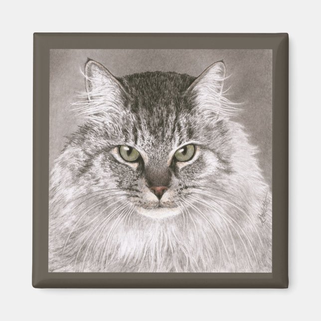 Cat Magnet - "Merlin" (Front)