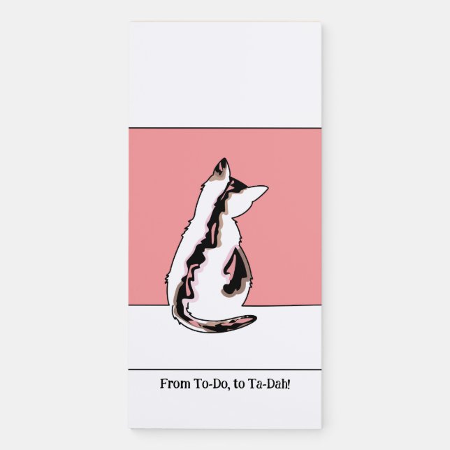 Cat Magnetic Notepad (Front)