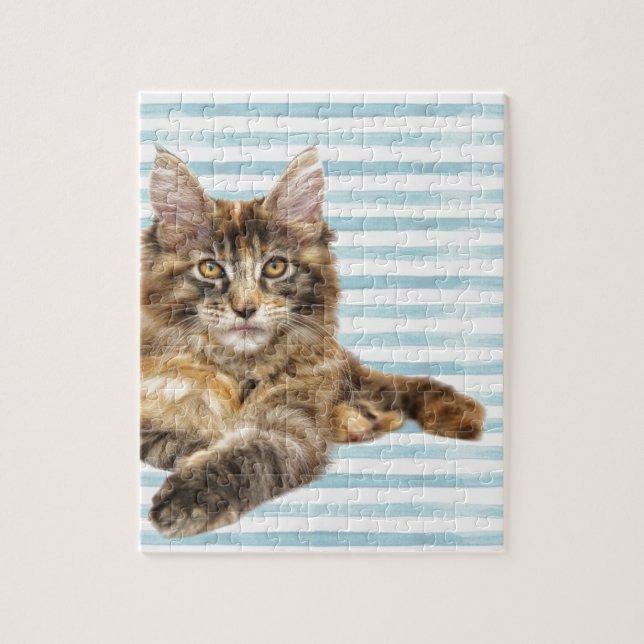 Cat, Maine Coon Jigsaw Puzzle (Vertical)