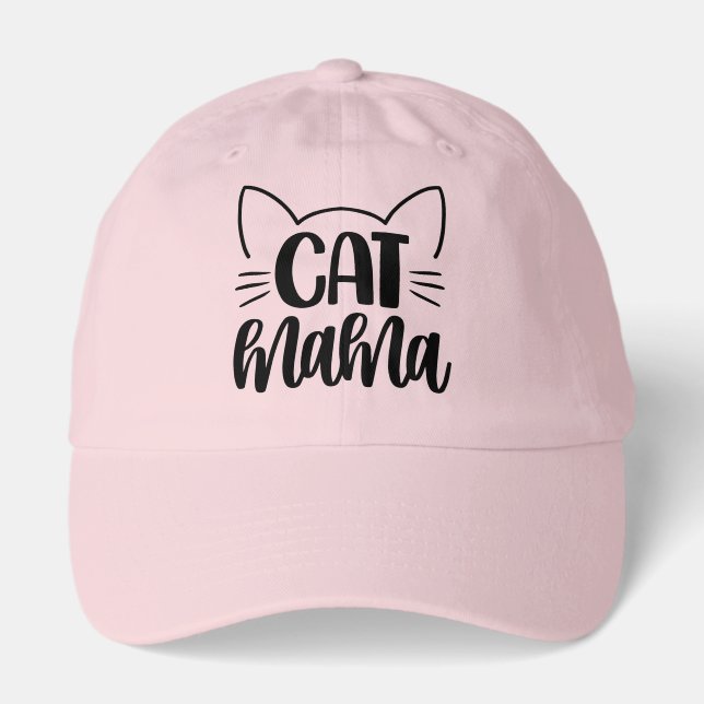 Cat Mama Baseball Truckers Hat  (Front)