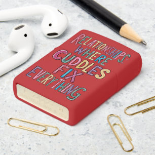 Cat Mama Cuddles Fix Everything Zippo Lighter