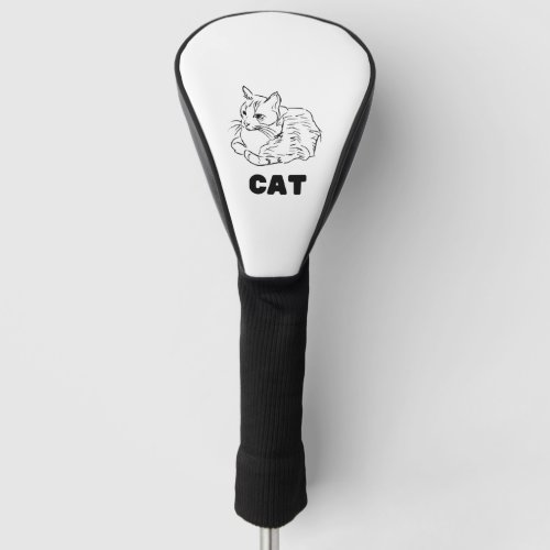 cat mama         golf head cover