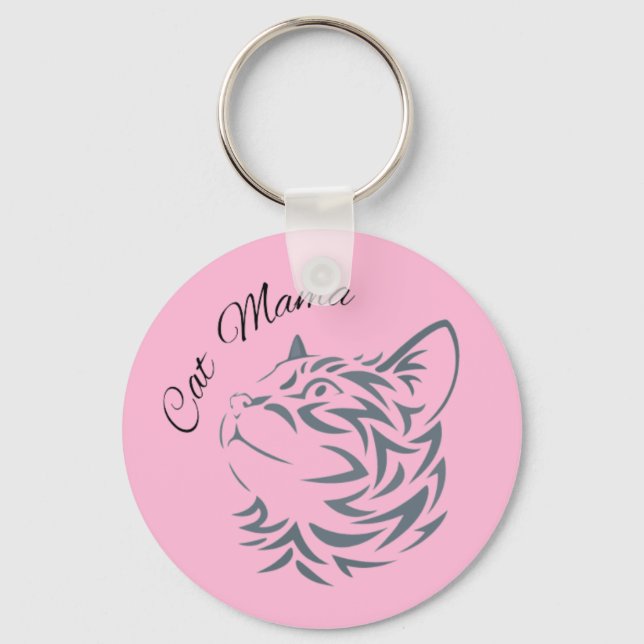 Cat Mama       Keychain (Front)