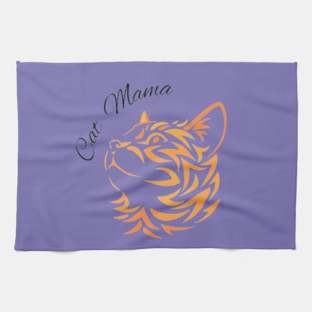 Cat Mama  Kitchen Towel (Horizontal)