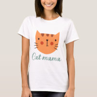 Cat mama Orange cat  T-Shirt
