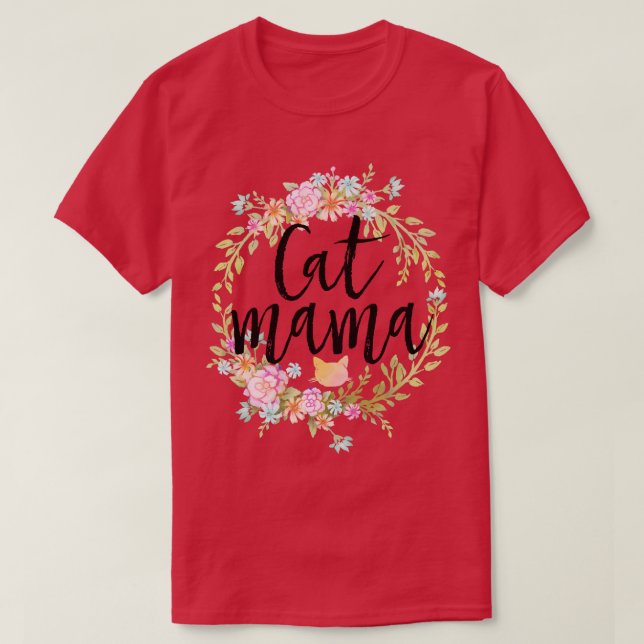 Cat Mama  T-Shirt (Design Front)