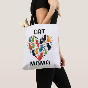 Cat mama  tote bag