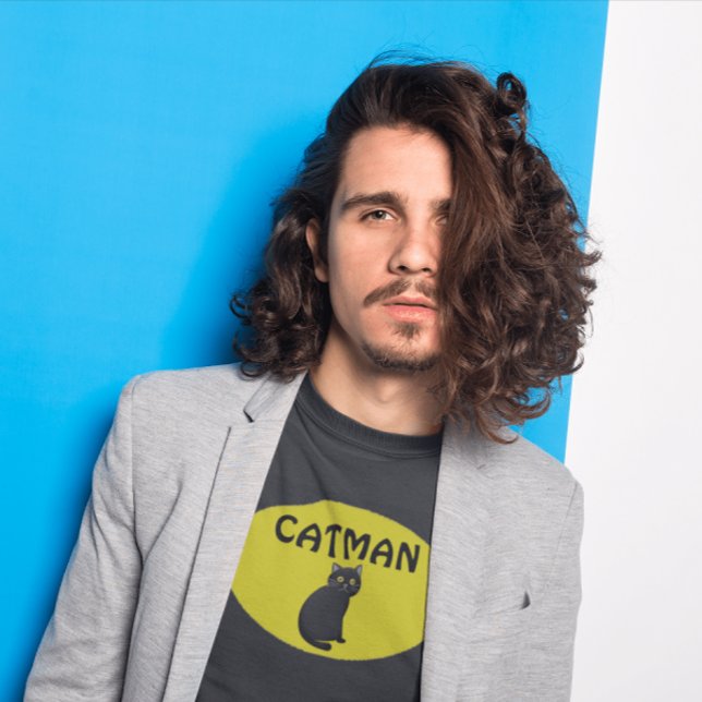 CAT MAN (Cat Dad) Men's T-Shirts (Creator Uploaded)